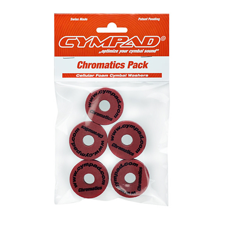 Cympad Chromatics Cymbal Pad in Crimson (5pk) - 40x15mm