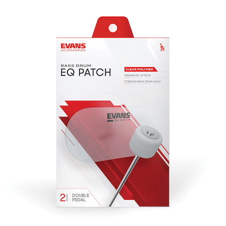Evans EQ Double Pedal Patch Clear Plastic