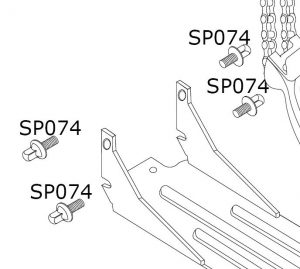 DW Drum Key Screw for High Hat Floor Plate