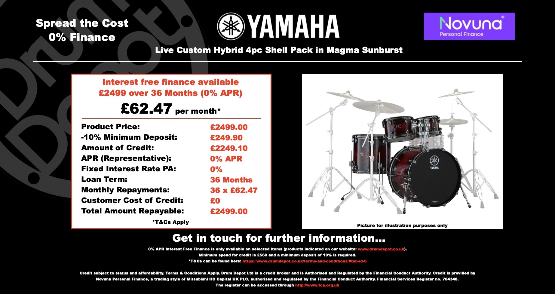 Yamaha Live Custom Finance Banner