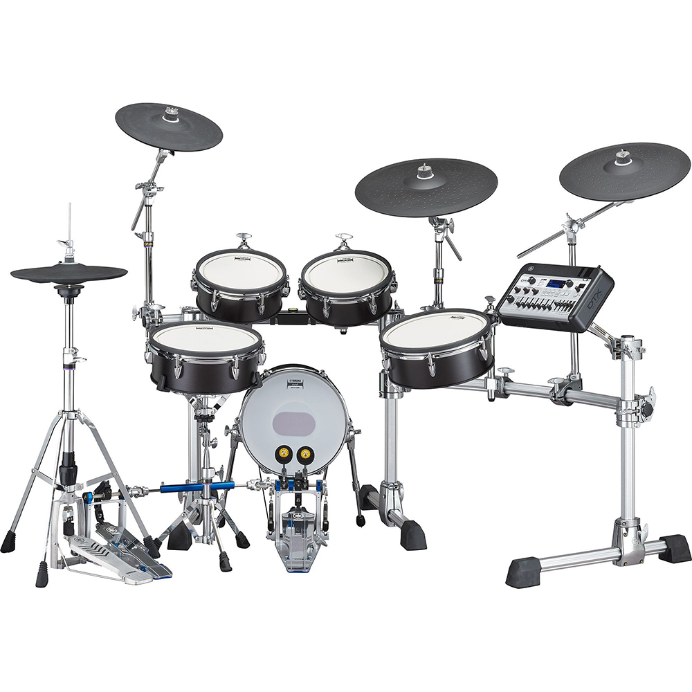 Yamaha DTX10K-X Electronic Drum Kit in Black Forest with Silicone Heads