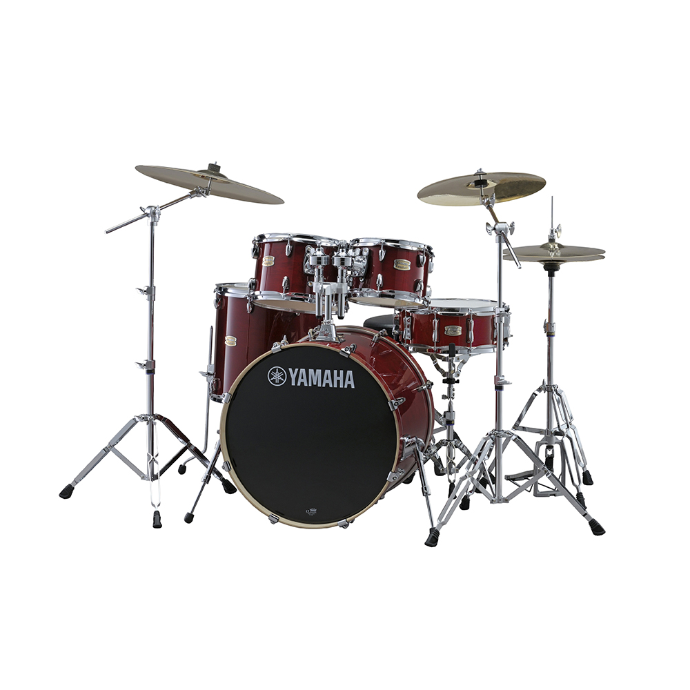 Yamaha Stage Custom Birch 5pc Shell Pack in Cranberry Red