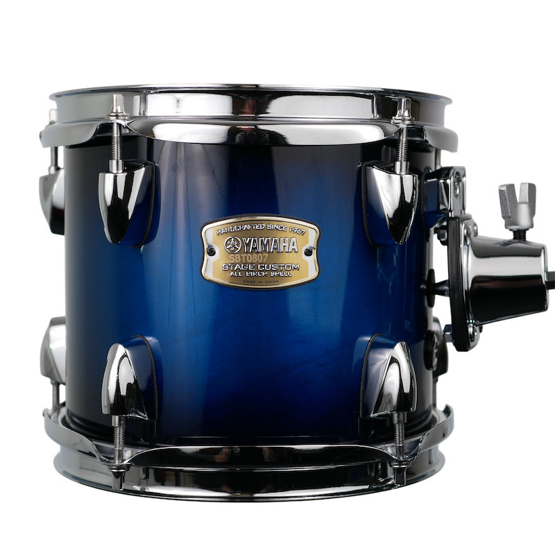 Yamaha Stage Custom Birch 8 x 7 Tom in Deep Blue Sunburst 4