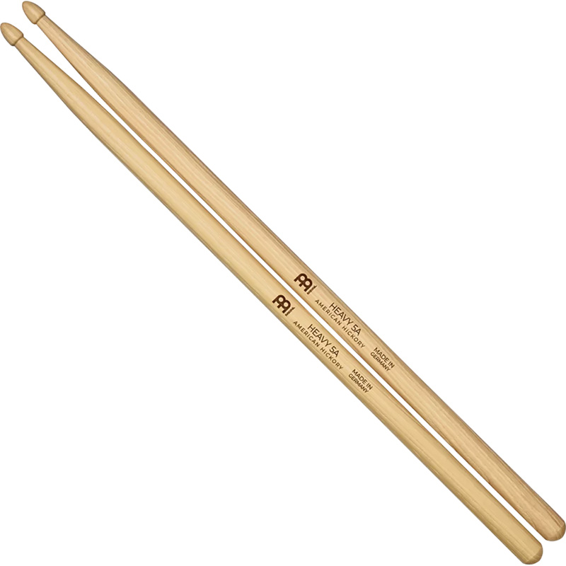 Meinl Heavy 5A American Hickory Wood Tip Drumsticks - SB108