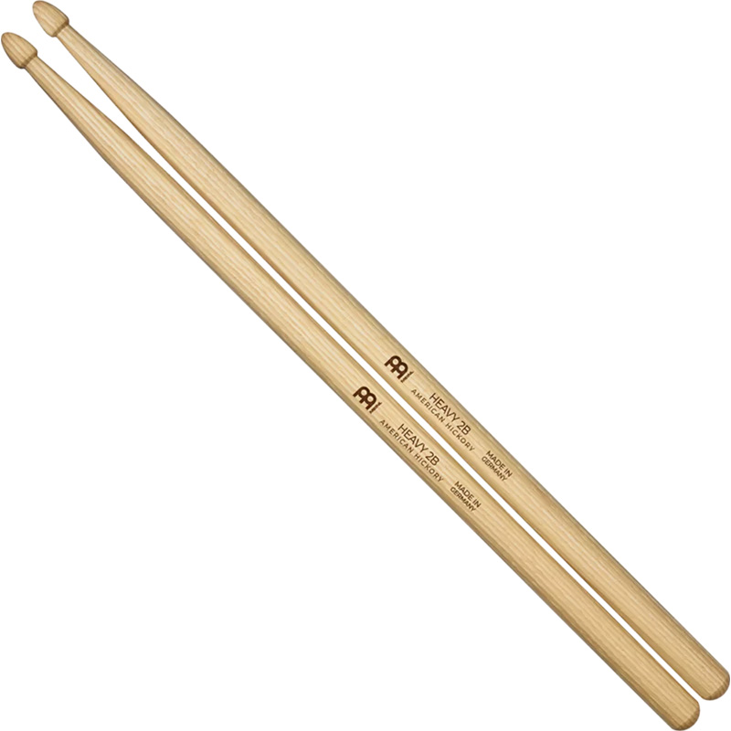 Meinl Standard 2B American Hickory Wood Tip Drumsticks - SB110