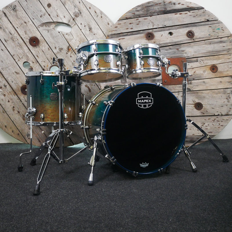 Mapex Saturn EVO 22 (4pc) Classic Shell Pack in Exotic Aegean Fade SE528XEM OE 1