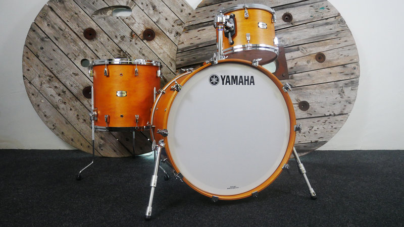 EX DEMO Yamaha Absolute Hybrid Maple 24 (3pc) Shell Pack in Vintage Natural 2