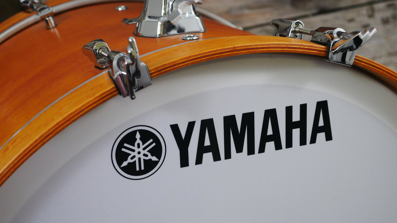 EX DEMO Yamaha Absolute Hybrid Maple 24 (3pc) Shell Pack in Vintage Natural 3