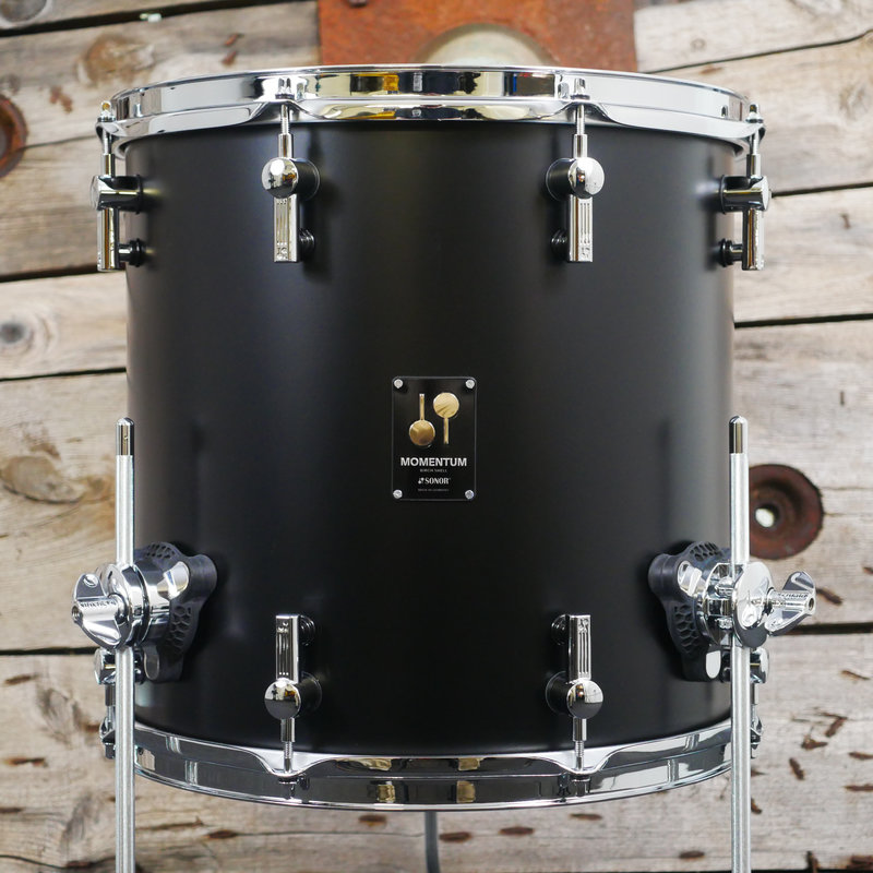 Sonor Momentum Birch 14 x 13.75 Floor Tom in GT Black 16251336 1