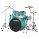 Yamaha Rydeen 22 (5pc) Drum Kit in Turquoise Glitter with Hardware & Cymbals 1
