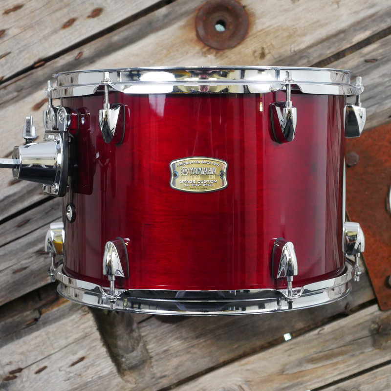 Yamaha Stage Custom Birch 13 x 9 Tom in Cranberry Red SBT1309CR 1
