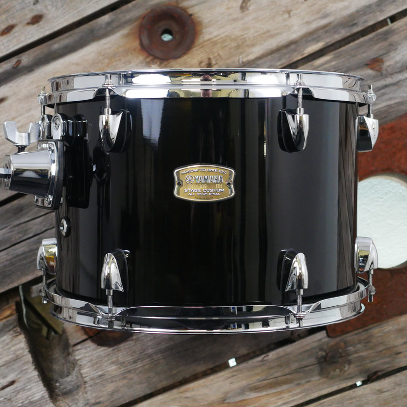 Yamaha Stage Custom Birch 13 x 9 Tom in Raven Black SBT1309RBL 1