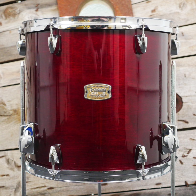 Yamaha Stage Custom Birch 14 x 13 Floor Tom in Cranberry Red 1