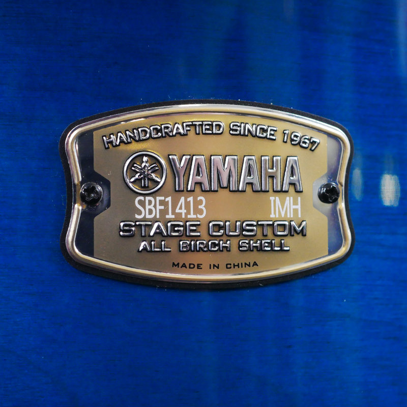 Yamaha Stage Custom Birch 14 x 13 Floor Tom in Deep Blue Sunburst SBF1413DUS 2