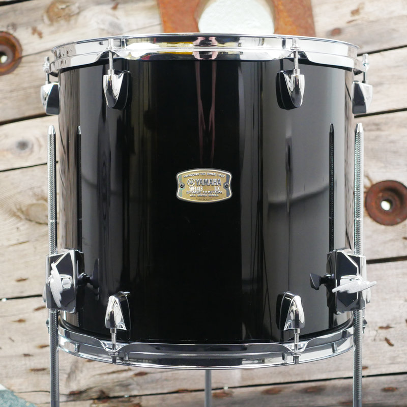 Yamaha Stage Custom Birch 14 x 13 Floor Tom in Raven Black 1