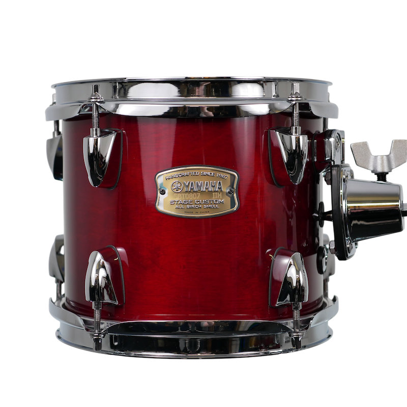 Yamaha Stage Custom Birch 8 x 7 Tom Cranberry Red 1