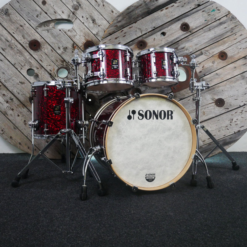 Sonor Momentum Beech 20 (4pc) Shell Pack in Red Pearl SMBE204PCSP RP 1