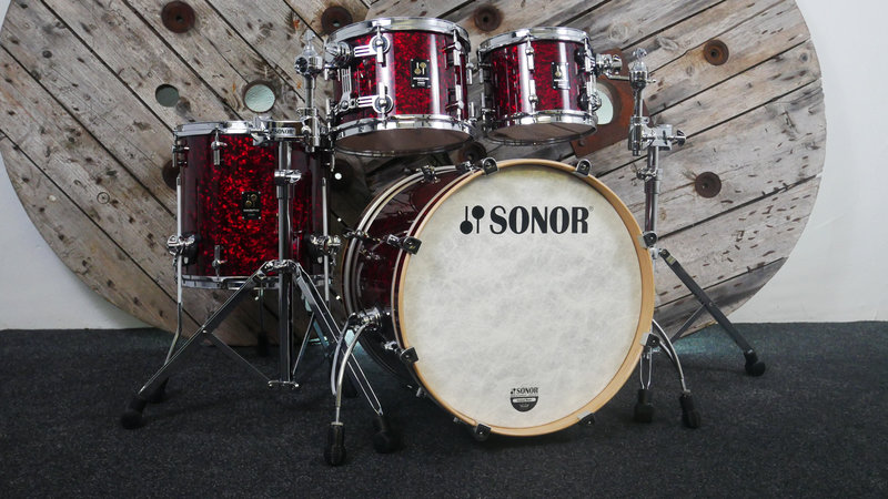 Sonor Momentum Beech 20 (4pc) Shell Pack in Red Pearl SMBE204PCSP RP 2