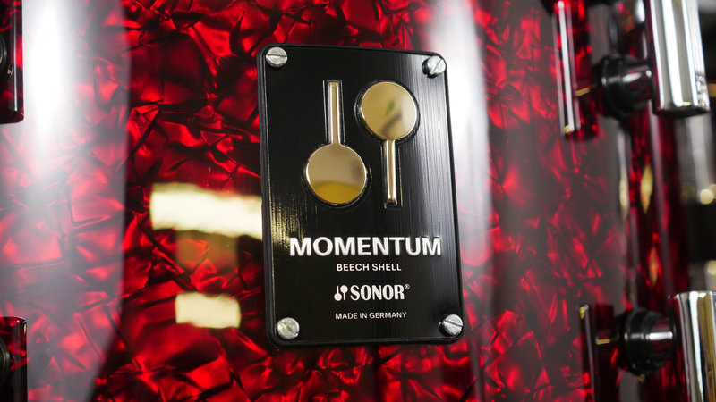 Sonor Momentum Beech 20 (4pc) Shell Pack in Red Pearl SMBE204PCSP RP 3
