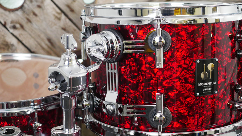 Sonor Momentum Beech 20 (4pc) Shell Pack in Red Pearl SMBE204PCSP RP 5