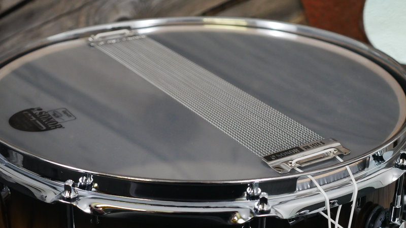 Sonor SQ2 14 x 6.5 Medium Birch Snare Drum in Black Burst over African Marble 9