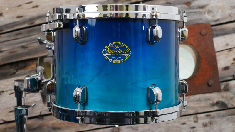 Pre Loved Tama Starclassic Maple 22 (5pc) Shell Pack in Marine Blue Fade 2151000181492 10