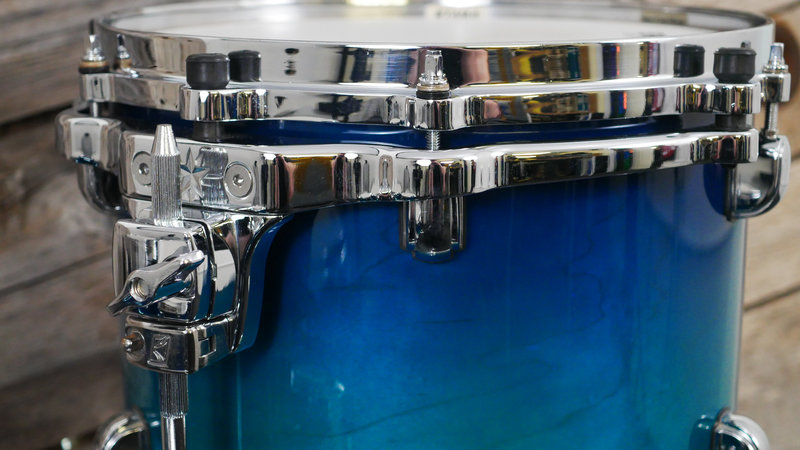 Pre Loved Tama Starclassic Maple 22 (5pc) Shell Pack in Marine Blue Fade 2151000181492 13