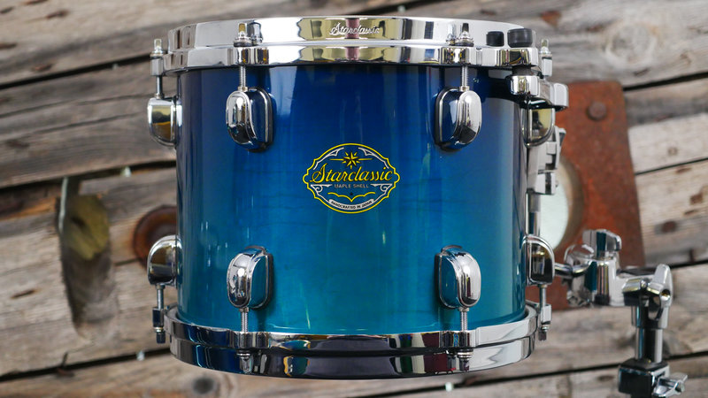 Pre Loved Tama Starclassic Maple 22 (5pc) Shell Pack in Marine Blue Fade 2151000181492 3