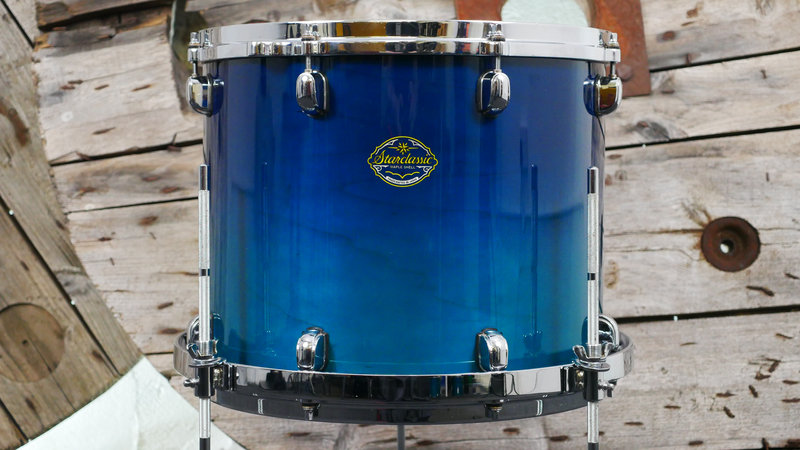 Pre Loved Tama Starclassic Maple 22 (5pc) Shell Pack in Marine Blue Fade 2151000181492 30