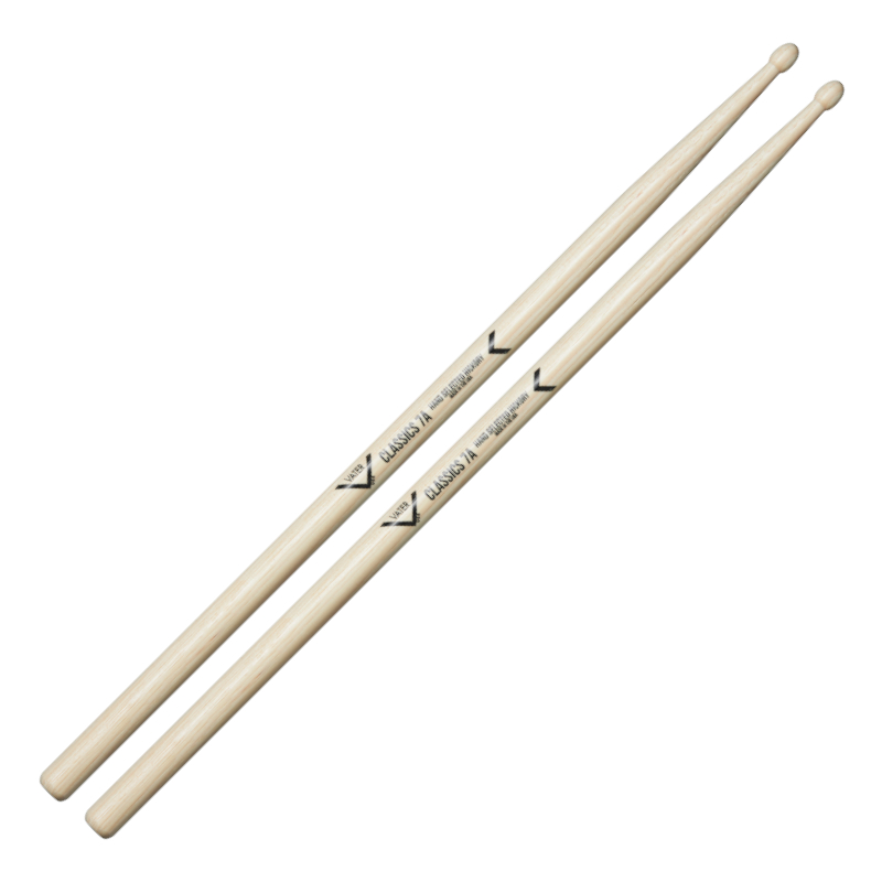 Vater Classics 7A Wood Tip Drumsticks VTR VHC7AW 1