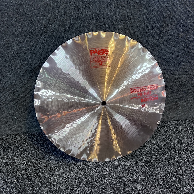 EX DEMO Paiste 2002 15 Sound Edge Hi Hat Bottom 1