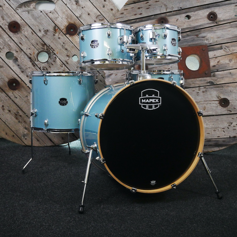 Pre Loved Mapex Venus 22 (5pc) Shell Pack in Aqua Blue Sparkle 2151000180198 1