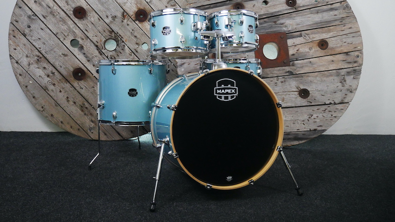 Pre Loved Mapex Venus 22 (5pc) Shell Pack in Aqua Blue Sparkle 2151000180198 2