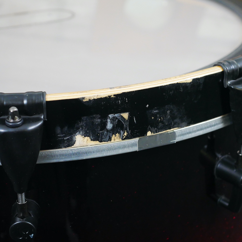 Pre Loved Sonor Select Force Maple 22 (5pc) Shell in Red To Black Burst 2151000187593 37